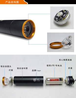 斧頭牌鋁合金LED手電筒FT3708 性能、價格及廠家全解析